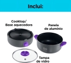 Panela Elétrica C/ Cooktop Black E Decker 700w Pc700-b2 Cor Cinza Frequência 60 Hz