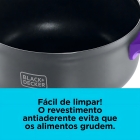 Panela Elétrica C/ Cooktop Black E Decker 700w Pc700-b2 Cor Cinza Frequência 60 Hz