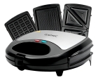 Sanduicheira Grill Elétrico Waffles Gadnic 3 Em 1 Cor Preto