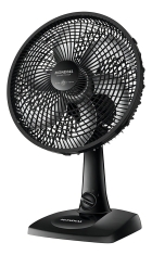 Ventilador Mesa Parede Mondial 6 Pás 2 Em 1 Compacto Potente Estrutura Preto Pás Preto Diâmetro 30 cm Frequência 50Hz Material das pás Plástico