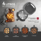 Fritadeira Elétrica Air Fryer WAP WAFF2-C Family 4 Litros Antiaderente Cinza