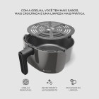 Fritadeira Elétrica Air Fryer WAP WAFF2-C Family 4 Litros Antiaderente Cinza