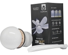 Ventilador De Teto Com Lâmpada Luz 30w E Controle Remoto Estrutura Branco Pás Branco Diâmetro 16.5 Frequência 50 Hz/60 Hz Material Das Pás Plástico Quantidade De Pás 6 85v - 265v Marca B&G SHOPPING