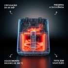 Air Fryer Electrolux Rita Lobo 5,6l 8 Receitas Pré-sugeridas Timer 60 Minutos Desligamento Automático Cesto Removível Antiaderente 1400w Cinza Eaf40