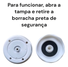 Mini Processador Elétrico 3 Lâminas Alho Cebola Usb 200ml Cor Branco