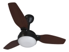 ventilador Dde teto inverter legacy led 3 pás preto e tabaco com controle remoto ventisol