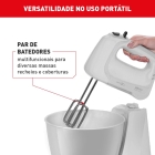 Batedeira Mini Chef Portátil 400w Com 2 Tigelas De 4l