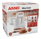 Batedeira Mini Chef Portátil 400w Com 2 Tigelas De 4l