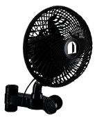Ventilador Oscilante 20cm Cultivo Indoor Grow Estufa Estrutura Preto Pás Preto Diâmetro 20 cm Material das pás Plástico Quantidade de pás 3