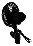 Ventilador Oscilante 20cm Cultivo Indoor Grow Estufa Estrutura Preto Pás Preto Diâmetro 20 cm Material das pás Plástico Quantidade de pás 3