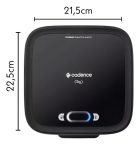 Grill Sanduicheira Eletrica Cadence Antiaderente Chapa Misteira Hamburguer Click Tostex Luz Indicadora San400 Preto
