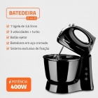 Kit Cozinha Mondial Liquidificador Batedeira E Espremedor KT-105-B