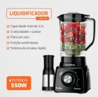 Kit Cozinha Mondial Liquidificador Batedeira E Espremedor KT-105-B