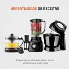 Kit Cozinha Mondial Liquidificador Batedeira E Espremedor KT-105-B