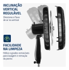 Ventilador Coluna 40cm Super Turbo Tech, Mondial, 140W - VTX-40C-8P-CR