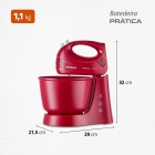 Batedeira Power Prática Mondial, 400W - B-44-R