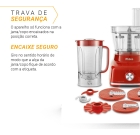 Philco Multiprocessador PMP1600 9 em 1 potência de 1400W cor vermelho