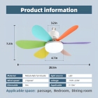 Ventilador Com Led 3core De Teto Silencioso Controle Remoto Estrutura Branco