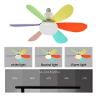 Ventilador Com Led 3core De Teto Silencioso Controle Remoto Estrutura Branco