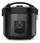 Panela Elétrica Electrolux vapor arroz capacidade 3,5L 10 Xícaras 2 em 1 timer panela removível antiaderente tampa com visor transparente ERC30 preto por Rita Lobo