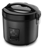 Panela Elétrica Electrolux vapor arroz capacidade 3,5L 10 Xícaras 2 em 1 timer panela removível antiaderente tampa com visor transparente ERC30 preto por Rita Lobo