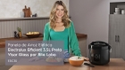 Panela Elétrica Electrolux vapor arroz capacidade 3,5L 10 Xícaras 2 em 1 timer panela removível antiaderente tampa com visor transparente ERC30 preto por Rita Lobo
