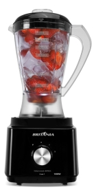 Multiprocessador britânia Bmp900 1000w 3 em 1 inox Preto