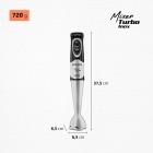 Mixer Turbo Inox Mondial Preto 500W M-16-bi