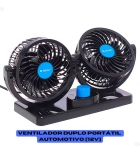 Mini Ventilador Painel Caminhão Carro 12v Rotação 360 Diâmetro 10 Cm