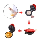 Máquina Waffle Elétrica Mini Grill Forma Clássico Redonda