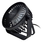 Mini Ventilador De Mesa Bright Usb 5w Cód.vn001 Preto Material das pás Plástico Quantidade de pás 3