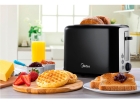 Torradeira Elétrica Automática Quicktoast Cor Preta Midea