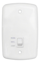 Ventilador de teto Ventex Comercial com 3 pás de MDF branco estrutura branco, 1.1m de diâmetro