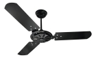 Ventilador de teto Ventex Comercial com 3 pás de MDF preto estrutura preto, 1.1m de diâmetro