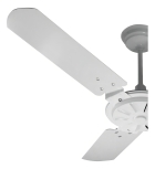 Ventilador de teto Ventex Comercial com 3 pás de MDF preto estrutura preto, 1.1m de diâmetro