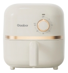 Mini Air Fryer Gaabor Fritadeira Elétrica S/ Óleo 1,4l 900w Cor Off-white E Rose Gold Cor Branco