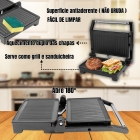 Sanduicheira Grill Misteira Elétrica Omeleteira Multifuncional Aço Inox Chapa Antiaderente A5 Austin
