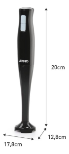 Mixer Arno Turbomix Duo MX21 preto 200W