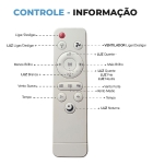 Ventilador De Teto Com Lâmpada Led E27 Flower 40w Estrutura Branco Pás Branco Diâmetro 42 cm Frequência 50/60Hz Material das pás Plástico Quantidade de pás 6