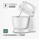 Batedeira Prática Mondial 400W B-44 W