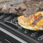 Grill Sanduicheira Mallory Chefpro 900w Black Inox Antiaderente Com Coletor Gordura