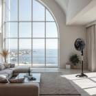 Ventilador De Coluna Philco 6 Pás 175w Pvc41a Estrutura Preto Pás Preto Material das pás Plástico