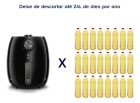 Air fryer Fritadeira Sem Óleo Elétrica Electrolux 3,2L Total Cesto Removível Com Timer 1400W Eaf15 Efficient Por Rita Lobo Preta