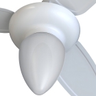 Ventilador De Teto Com 3 Pás Wind Ventisol Estrutura Branco Pás Branco