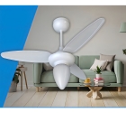 Ventilador De Teto Com 3 Pás Wind Ventisol Estrutura Branco Pás Branco