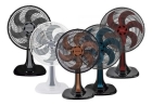 Ventilador Oscilante De Mesa Turbo 30cm Ventisol 6 Pás Cor da estrutura Preto Cor Das Pás Vermelho