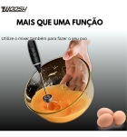 Misturador Bebidas ovos Portátil Elétrico Bateria Mini Mixer Cor Preto Woosh