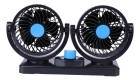 Ventilador Mini Automotivo Duplo - 2 Velocidades 12v Forte