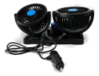 Ventilador Mini Automotivo Duplo - 2 Velocidades 12v Forte