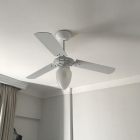 Ventilador De Teto Tron Pera New 3 Pás Branco Casa Apartamen Diâmetro 980 mm Frequência 60 Material das pás MDF